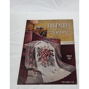 Columbia Afghans Volume 110 Vintage Pattern Book